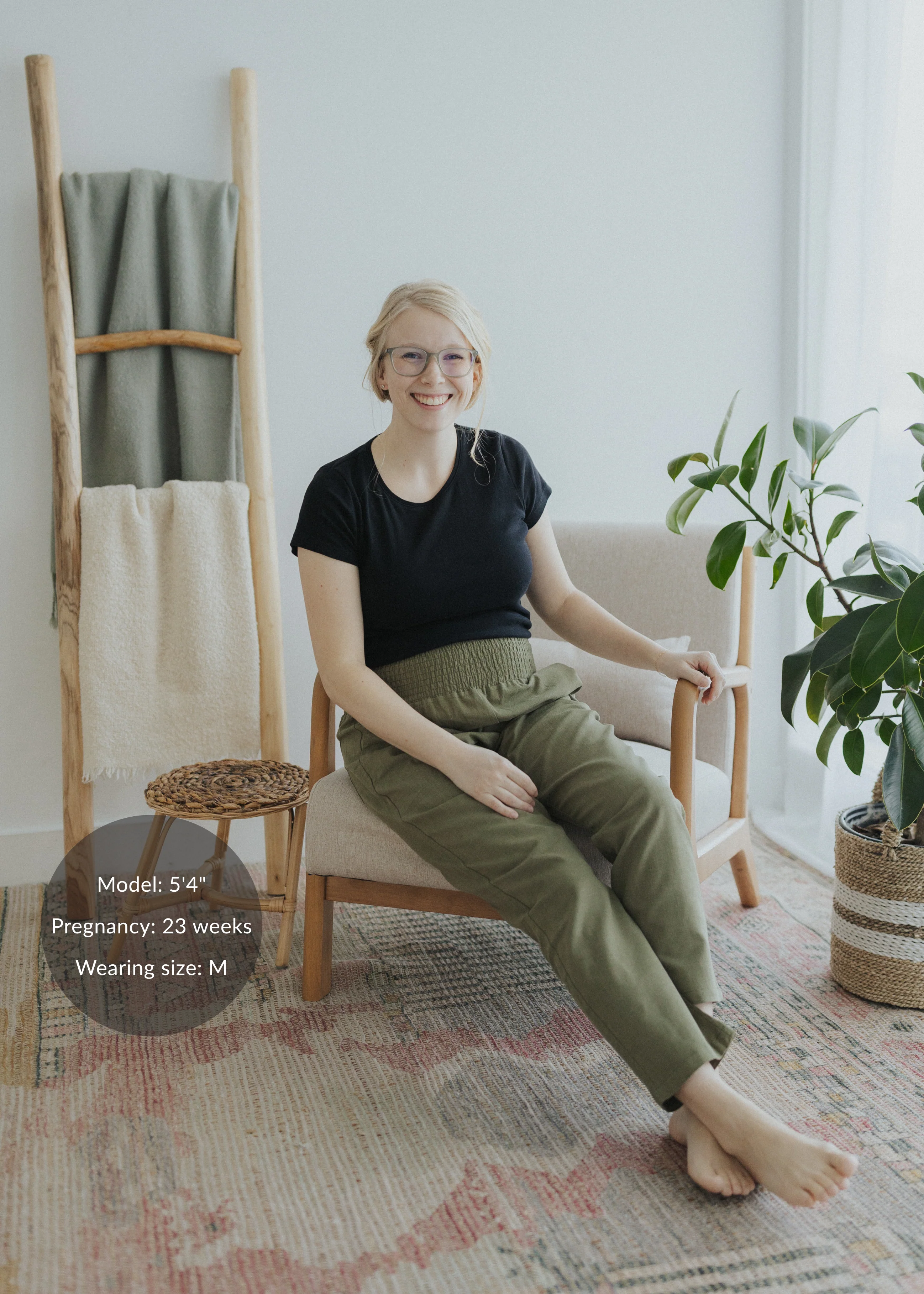Everyday Transitional Smocked Linen Pant - Image 10