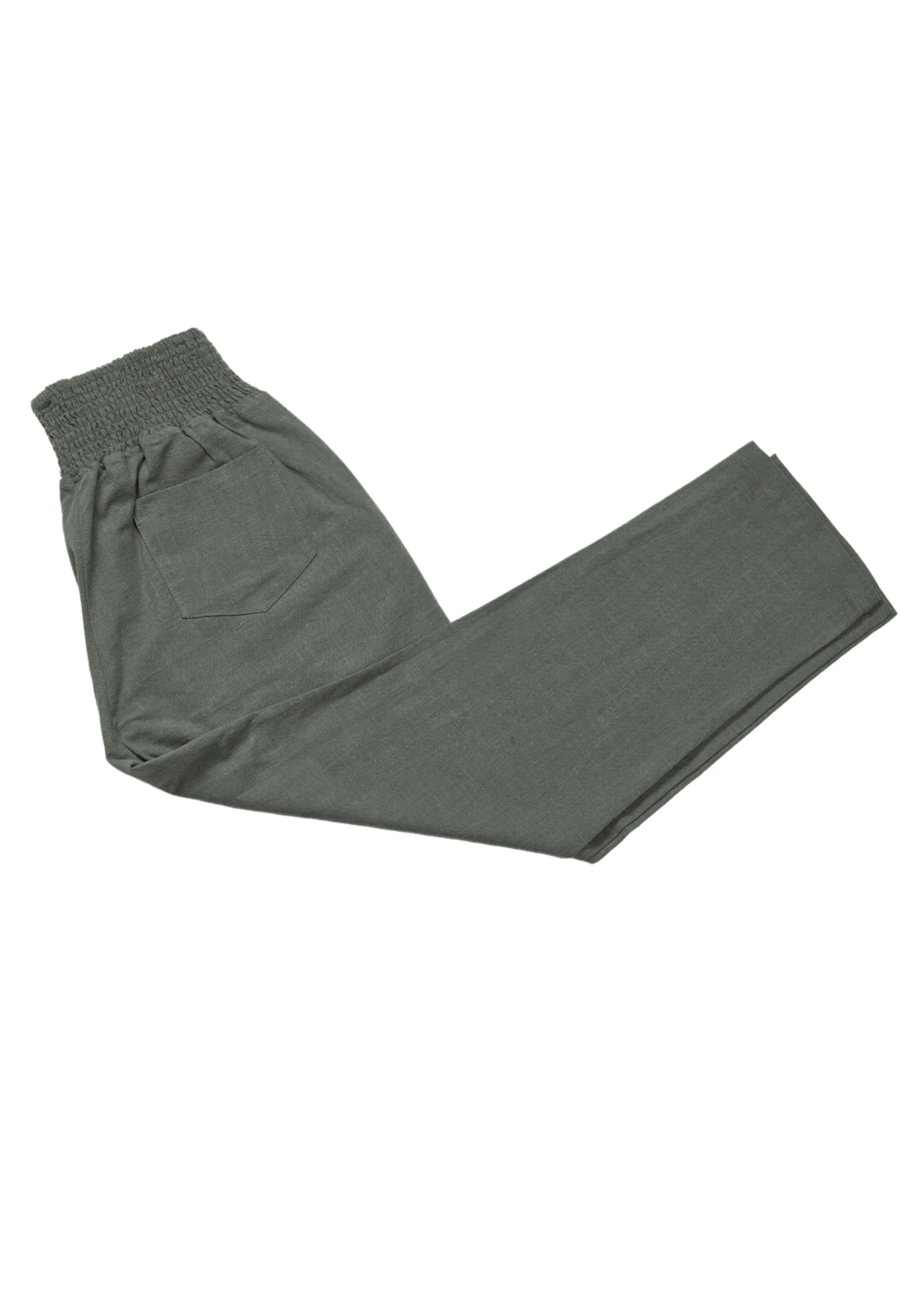 Everyday Transitional Smocked Linen Pant - Image 56