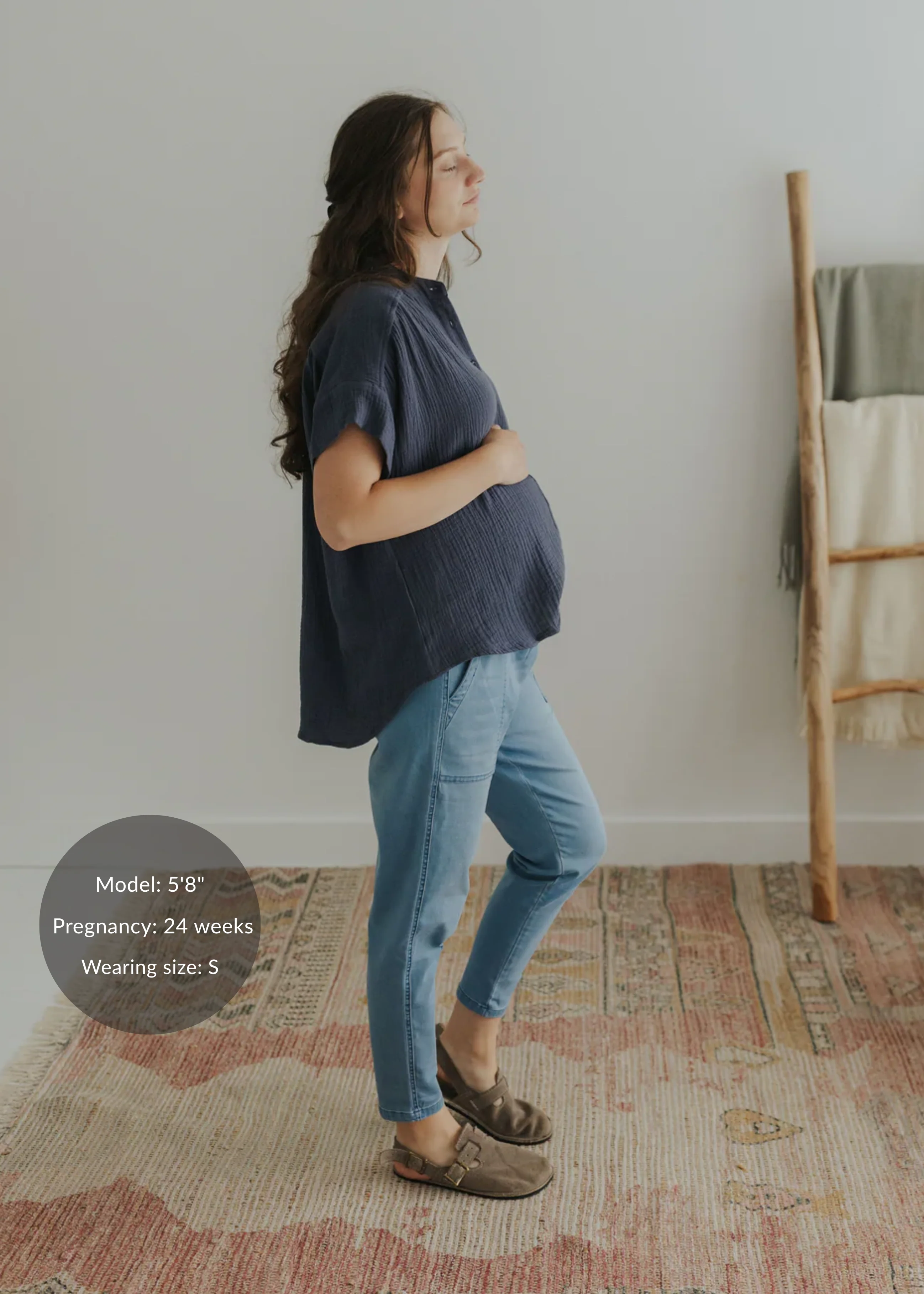Button Down Top in Cotton Gauze - Image 22
