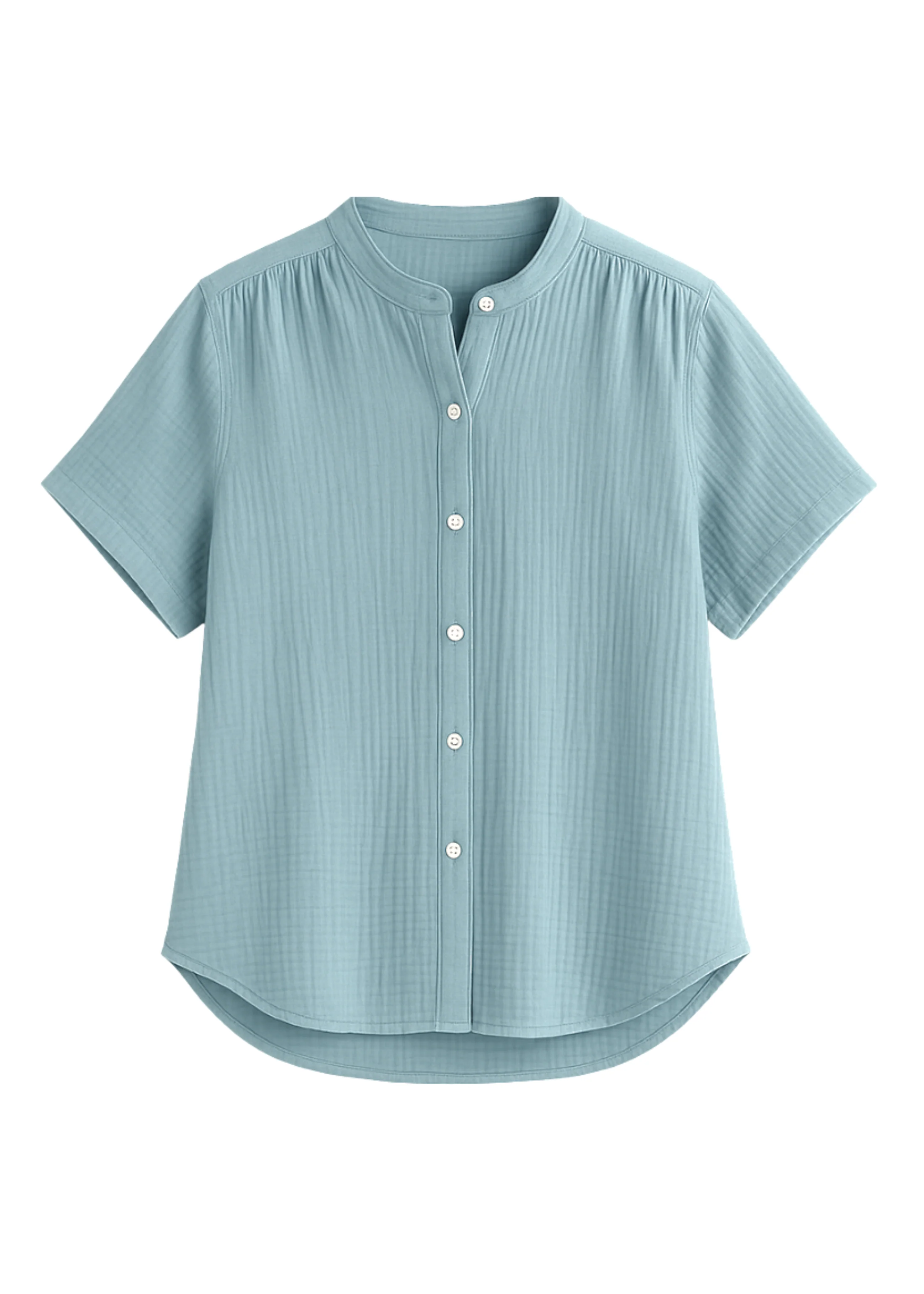 Button Down Top in Cotton Gauze - Image 24