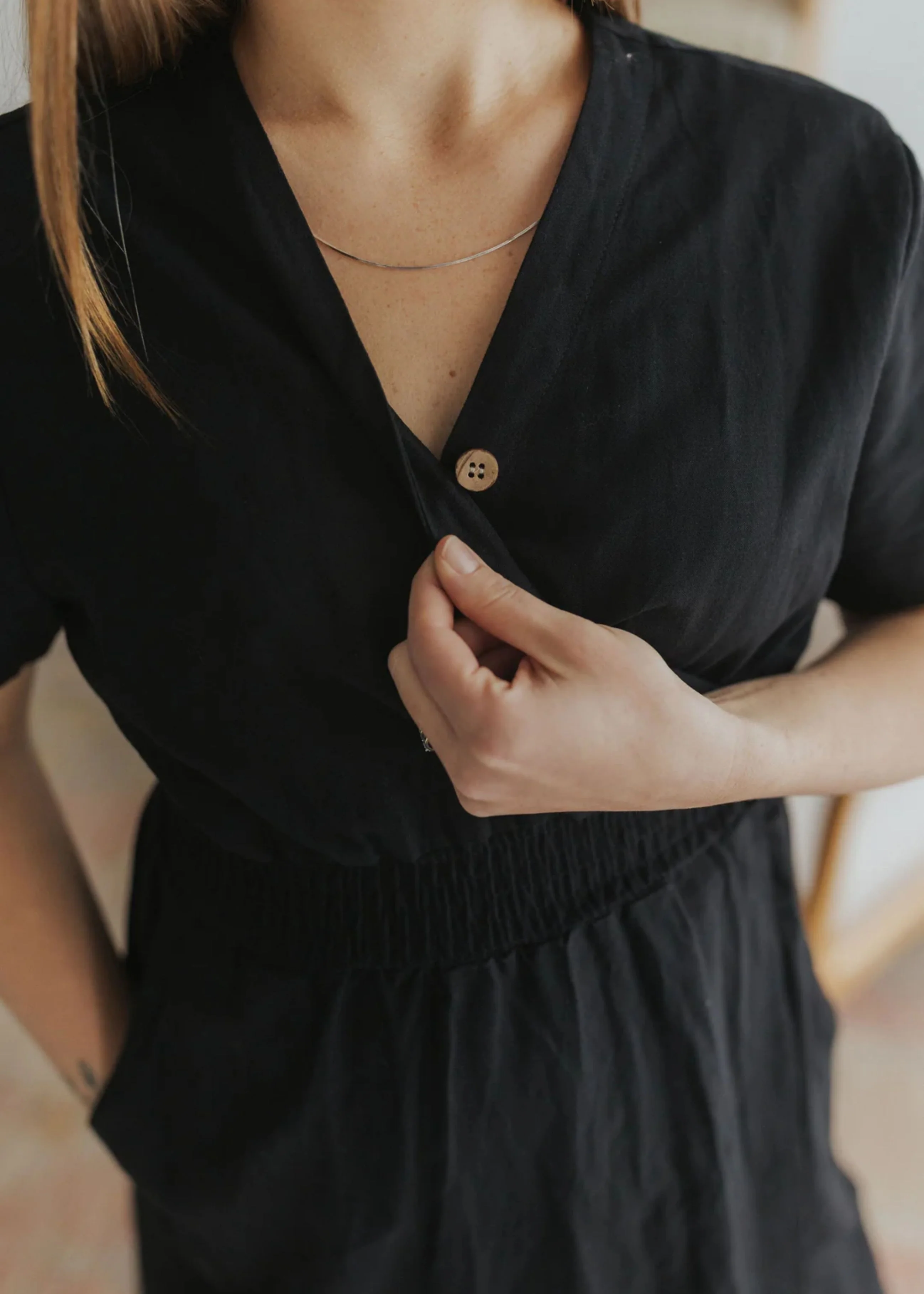 Sadie Wrap Dress In Cotton/Linen - Image 12