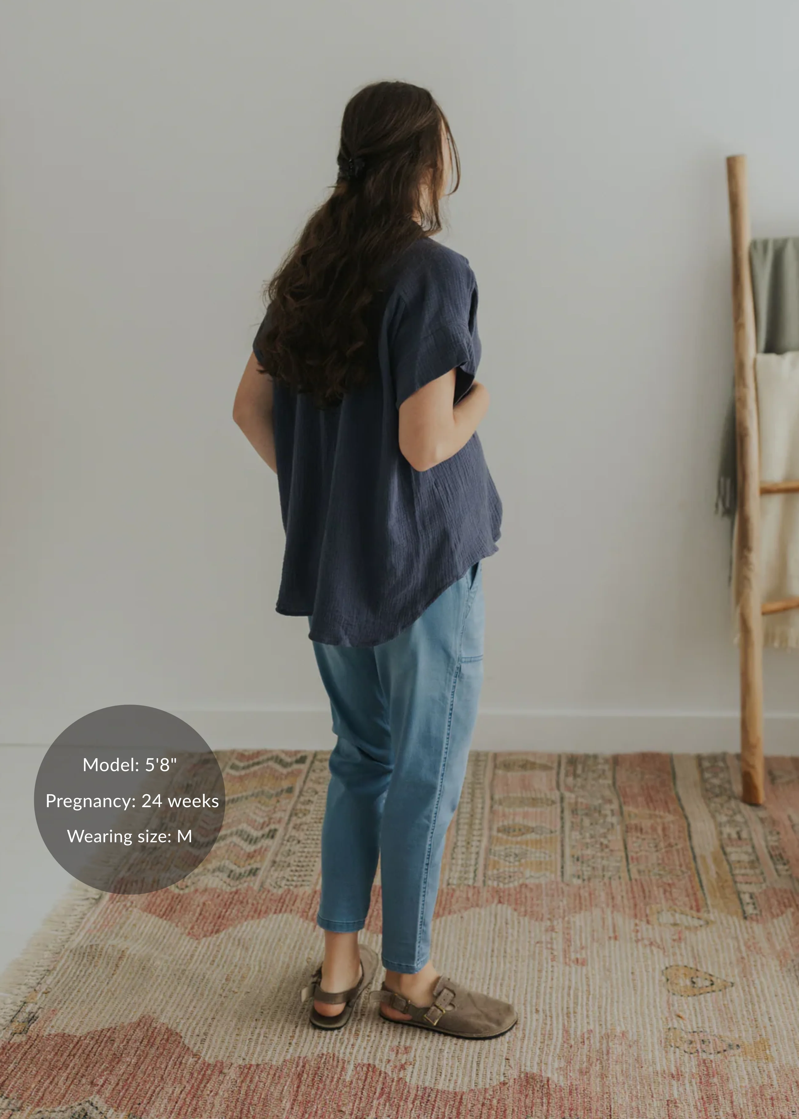 Stretch Jogger in Denim - Image 4
