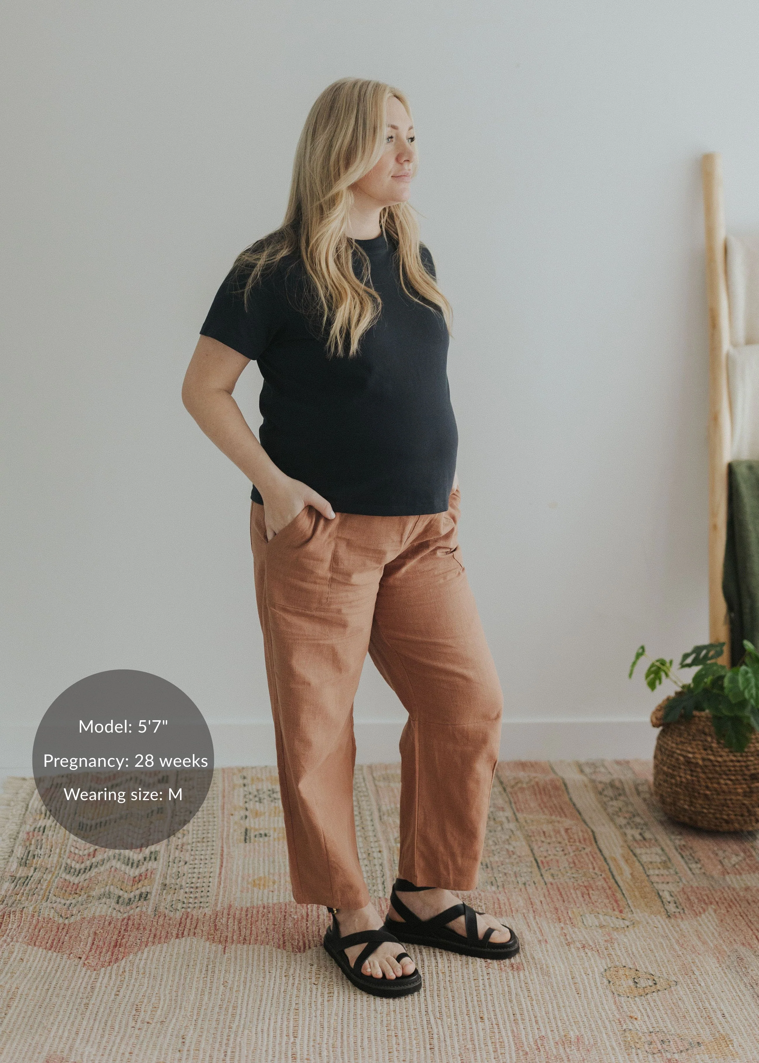 The Everyday Barrel Pant in Linen/Cotton - Image 3